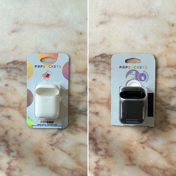 PopGrip AirPods Holder (BLACK AND WHITE BUNDLE) - Picture 1 of 13